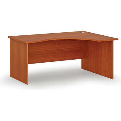 PRIMO Ergonomický kancelářský pracovní stůl WOOD, 1600 x 1200 mm, pravý, třešeň