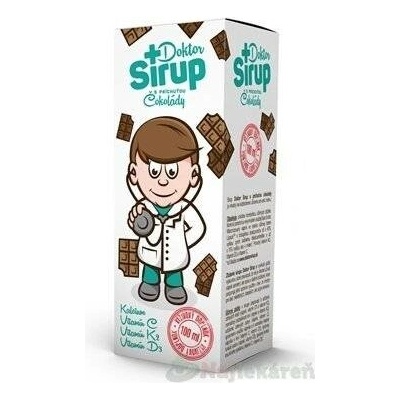 Doktor Sirup kalciový sirup pro podporu zdraví kostí a zubů příchuť Chocolate 100 ml
