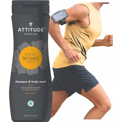 Attitude Super leaves pánsky šampón & telové mydlo normálne vlasy 473 ml