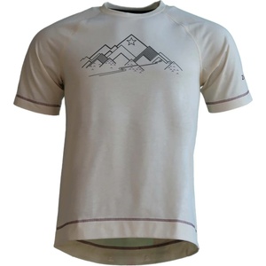 Zimtstern Мъжка фланелка с къс ръкав за колоездене Zimtstern PureFlowz Eco Shirt S/S Cycling jersey - Cream (056-4129-0112)