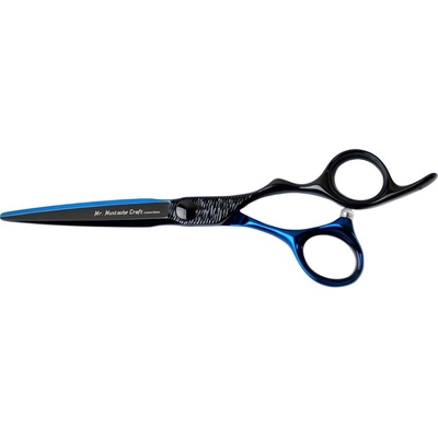 Mr. Mustache Kadeřnické nůžky Craft Black-Blue 5,5" / 6,0"
