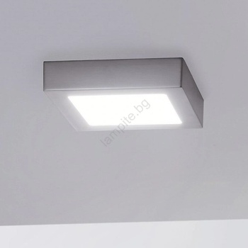 EGLO 78215 - LED плафон FUEVA LED/10, 9W/230V 17x17 см матов хром (EG78215)