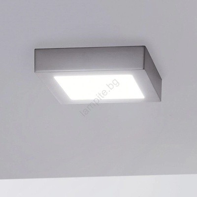 EGLO 78215 - LED плафон FUEVA LED/10, 9W/230V 17x17 см матов хром (EG78215)