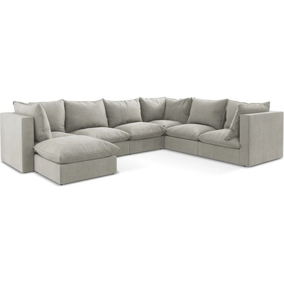 makamii Светлосив ъглов диван (десен ъгъл/U форма) Manao - Makamii (MANAO_UL_41_P1_C6)