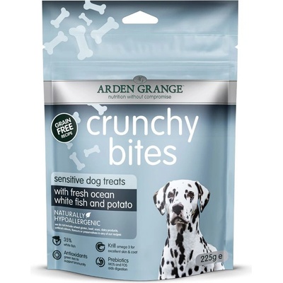 Arden Grange Хрупкави хапки Sensitive Ocean Fish & Potato 225 г