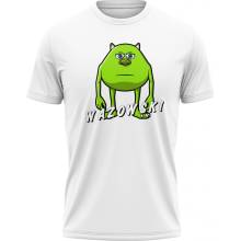 MemeMerch tričko Sullivan Wazowski white