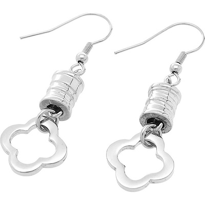 MPM Dámské ocelové visací nerezové náušnice 5705 stříbrné barvy SER.5705