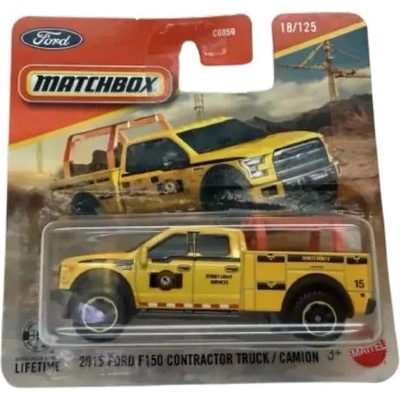 Mattel Мини количка Matchbox: 2015 Ford F-150 Contractor Truck (JHP54)