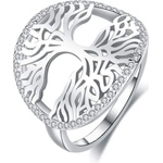 Silenti Jewelry Сребърен пръстен "Генезис" - 5 - 49мм (15.6мм диам. )