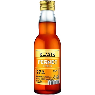 St. Nicolaus Fernet Citrus 27% 0,04 l (čistá fľaša)