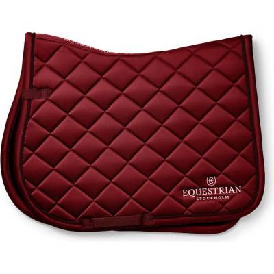 Equestrian Stockholm Jump Saddle Pad Line Bordeaux