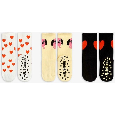 Rodini Doggie 3 pack ponožek s protiskluzem černé