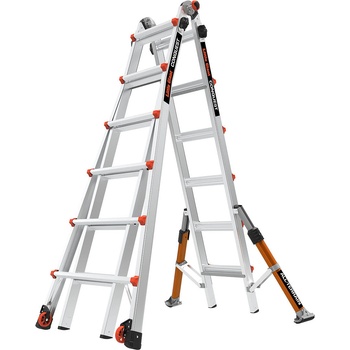 Little Giant Ladder Телескопична алуминиева стълба Little Giant Conquest 2.0 M26, 4x6 стъпала за всички терени (16336EN)