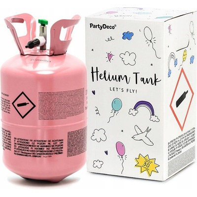 PartyDeco HELIUM na 30 balónků růžové