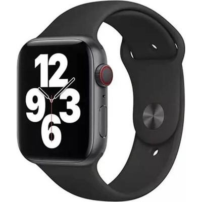 Apple Оригинална Силиконова Каишка за Apple Watch 41/ 40/ 38mm, Sport Band MKU83AM/A Midnight, Черен (MKU83AM/A)