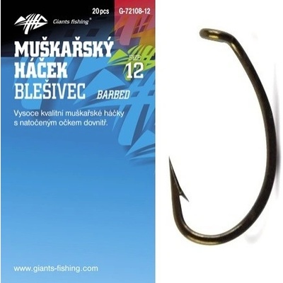 Giants Fishing muškařský blešivec Incurve Fly veľ.8 20 ks