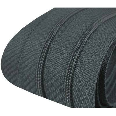 Zip spirálový 3 mm metráž pro jezdce typu POL 321 modrošedá tm.