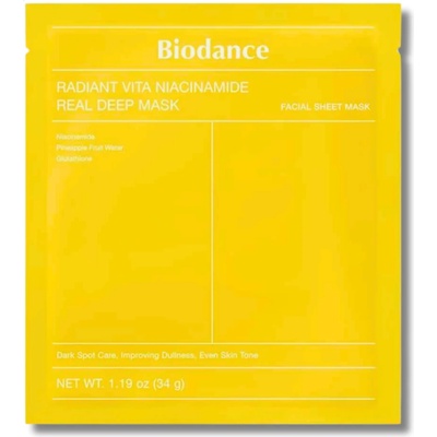 Biodance - Radiant Vita Niacinamide Real Deep Mask 34g