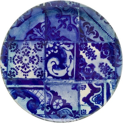 Costa Nova Talíř servírovací tác 38cm LISBOA modrá dlaždice Blue tile