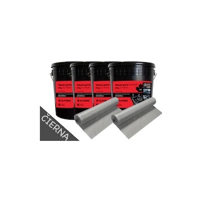 SET 4 x ALFEMA HB500 čierna 20kg (80kg), 2 x Geotextília PP100g 1m x 25 m šedá (SET 80kg DOPRAVA ZDARMA! NOVÉ BALENIE, PÔVODNÁ RECEPTÚRA!)