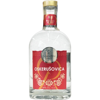 Skanzen Modrá Oskerušovice L.E. 49% 0,5 l (holá láhev)