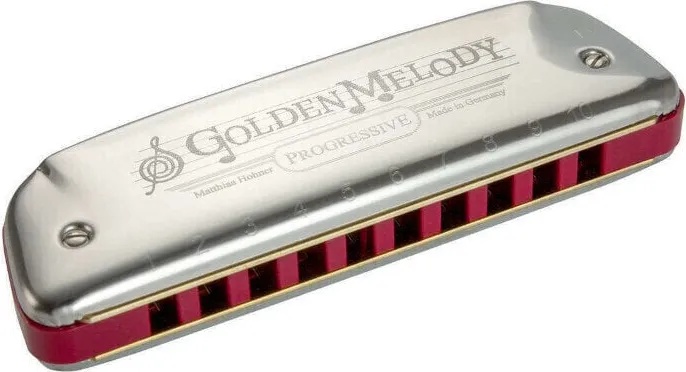 Hohner Golden Melody Richter-A Диатонична устна хармоника (M54410x)