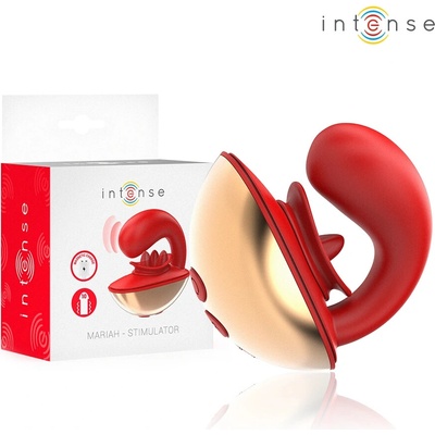 Intense mariah vibrator & stimulator in u shape 10 vibrations red