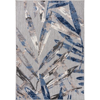 Makro Abra AVENTURA EC68A Palmové listy šedý modrý