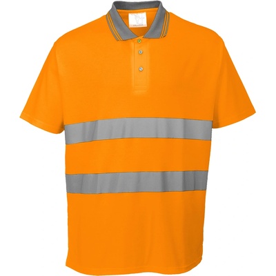 Portwest HI-VIS COTTON S171 / Светлоотразителна тениска Polo - HV Orange L (S171ORRL)