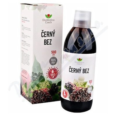 EkoMedica Černý bez 100% šťáva 500 ml