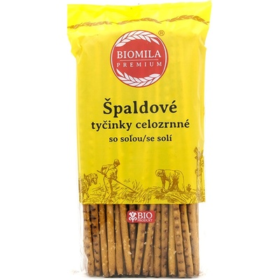 BIOMILA Špaldové tyčinky celozrnné so soľou bio 150 g