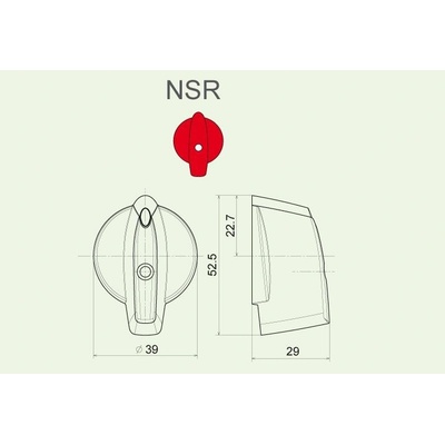 OBZOR ZLÍN OBZOR Ovladač NSR/5 šipka střední rudá 8591078308157