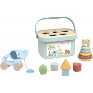 Tooky Toy Tooky Toy: 3 в 1 комплект за игра - дивите животни (TJ011)