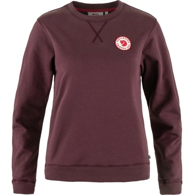 Fjällräven 1960 Logo Badge Sweater W vínová