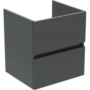Ideal Standard Eurovit+ - Шкафче за умивалник, 55x50x44 см, 2 чекмеджета, лъскаво сиво R0256TI (R0256TI)