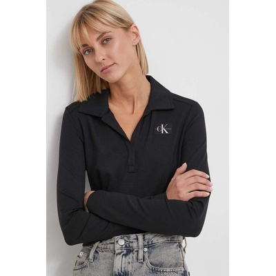 Calvin Klein Jeans Блуза с дълги ръкави Calvin Klein Jeans в черно J20J222556 (J20J222556)