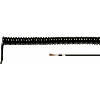 Helu 600155 spirálový kabel LiF12YD11Y 400 mm / 1600 mm 3 x 0.14 mm² černá 1 ks