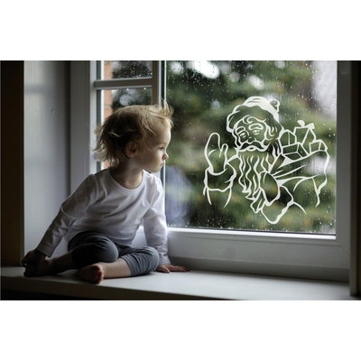 WALLVINIL Samolepky na zeď - Ježíšek a dárky Barva: Pískované sklo (doporučujeme), rozměry 60x60 cm – Hledejceny.cz