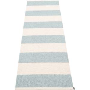 Pappelina Светлосиня и кремава пътека за открито и закрито 70x225 cm Bob Blue Fog - Pappelina (BO3H722)