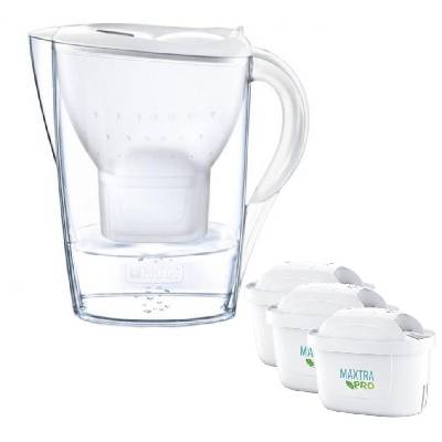 Filtračná kanvica BRITA Marella 2,4 l biela + 3 ks MX Pro PO 2024 (1052791)