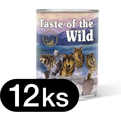 Taste of the Wild Wetlands Adult Wild Fowl 12 x 390 g