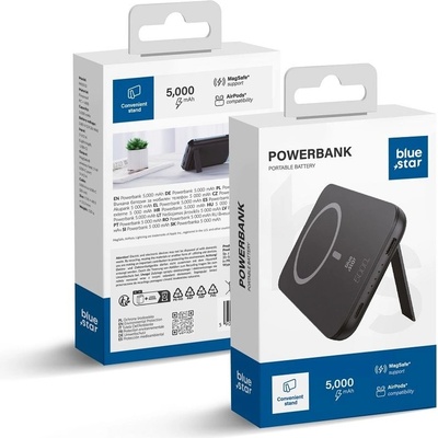Powerbanka BLUE STAR 5000 mAh kompatibilní s MagSafe 2A 5W W0553 černá | Zboží Auto