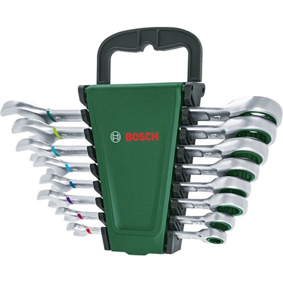 BOSCH DIY 8dílná sada ráčnových kombinovaných klíčů 8, 10, 12, 13, 14, 15, 17 a 19 mm