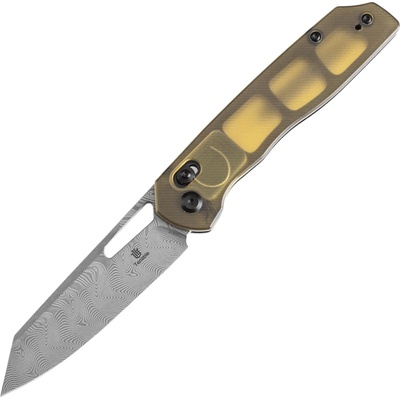 TENABLE KNIVES Shard Damascus 0.14 / 3.5mm Amber PEI T1006V7 T1006V7
