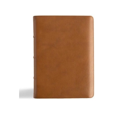 CSB He Reads Truth Bible, Holman Handcrafted Collection, Saddle Brown Premium Calfskin