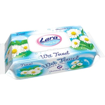 Image 1 of Lara Мокри кърпи с капак Lara Baby Soft - Лайка, 80 броя (54101)