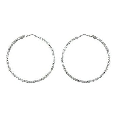 Infinitysilver stříbrné náušnice kruhy broušené SE221224