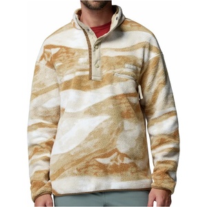 Columbia Мъжки поларен пуловер Columbia Helvetia II Printed Half Snap Fleece Fleece jumper - Sea Salt / Summits (005-6144-2312)