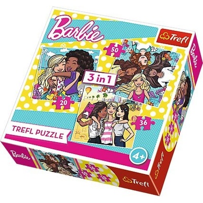 Trefl 3v1 Barbie 34827 20 36 50 dílků