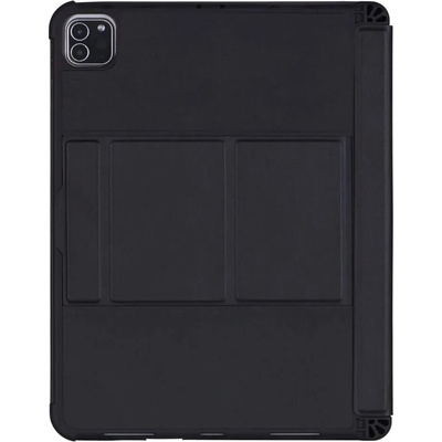 4smarts Keyboard Case Solid QWERTY - кожен калъф с клавиатура, тъчпад и поставка за Apple Pencil 2 за iPad Pro 11(2020) (черен)